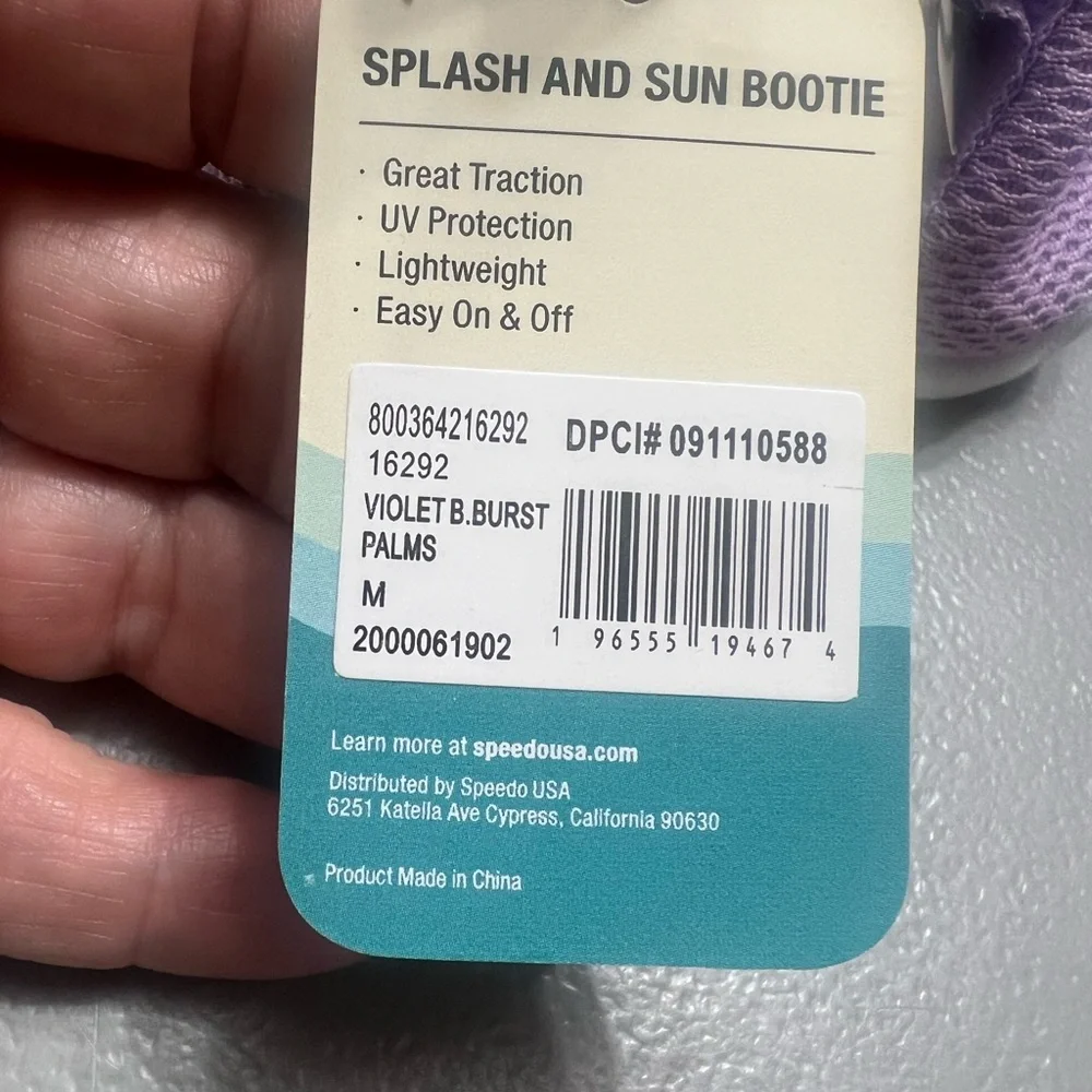 Speedo Girls Toddler Shore Explore Water‎ Shoes Pink Blue And Purple Size 7/8